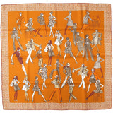 Hermes Orange Printemps Ete 69 - Automne Hiver 70 Vintage Silk 70cm, NIB! - poupishop