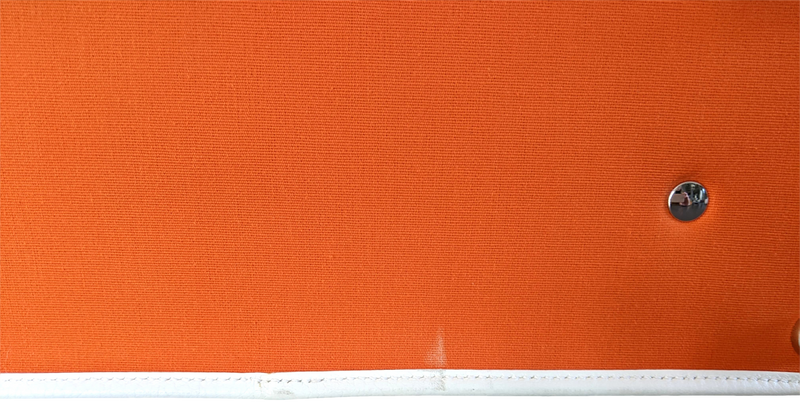 Hermes 2009 Orange/White Suitcase H Valise Toile Orange et Cuir
