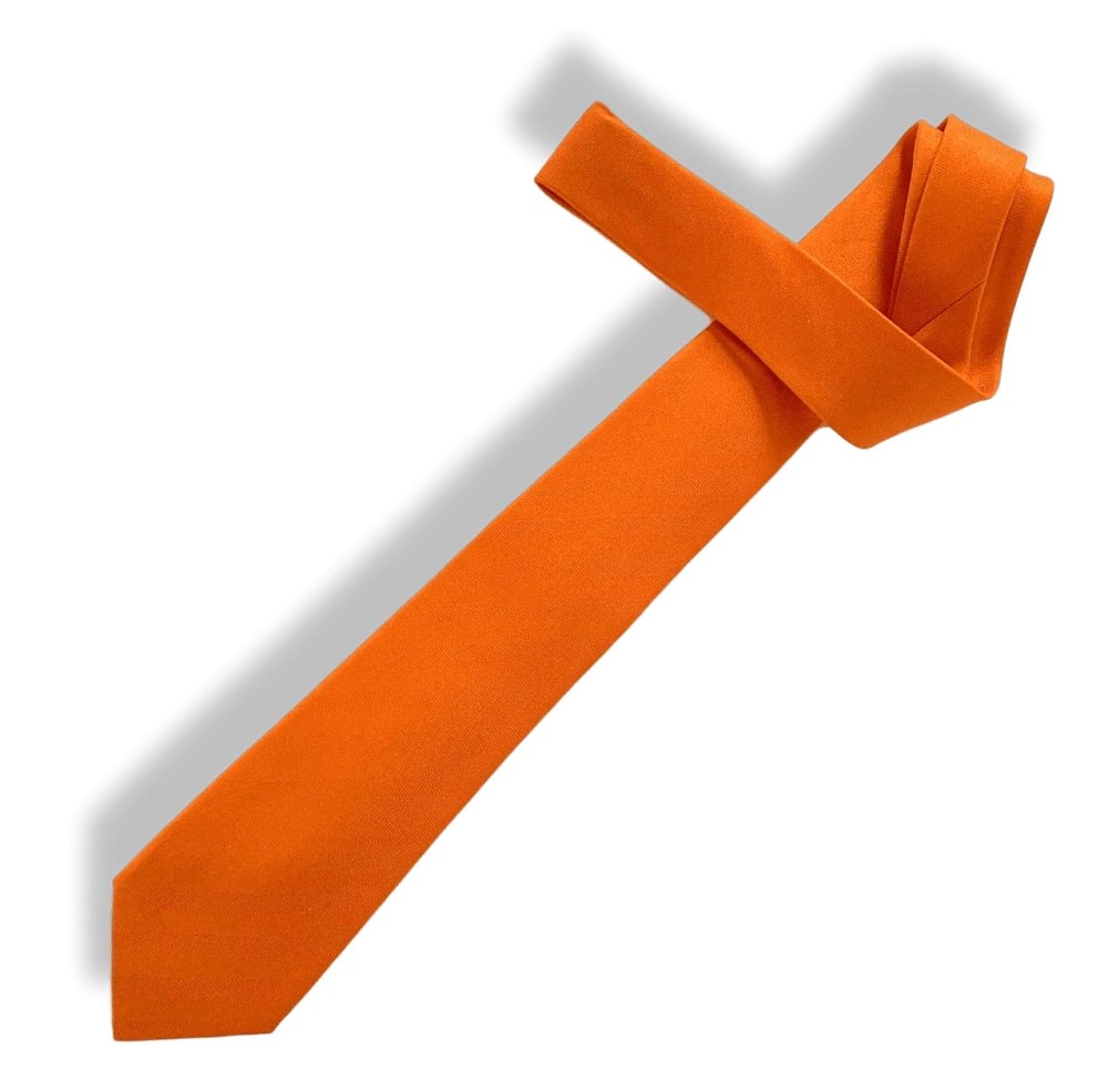 Hermes Orange UNIE CHEVRON Silk Tie 7cm, NWT in Pochette! - poupishop