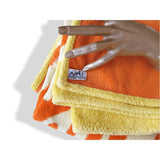 Hermes Orange Yellow FONDS MARINS Cotton Terry Coral Beach Towel, Mint! - poupishop