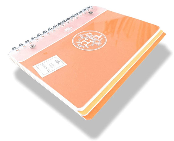 Hermes Orange Yellow White ULYSSE ARPEGE ETE MM Cahier NoteBook Refill, BNIB! - poupishop