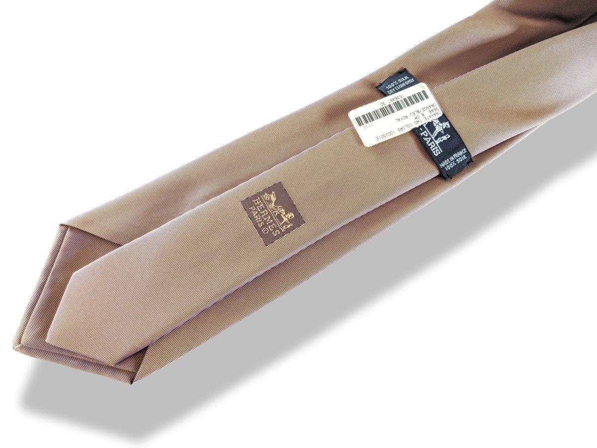 Hermes Orange/Bleu Royal TWO COLORS 100% Silk CHANGEANTE Tie 8cm, NWT in Pochette! - poupishop