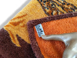 Hermes Orange/Brown LES GUEPARDS by Robert Dallet Tapis de Plage Terry Beach Towel 150 x 90cm cm - poupishop