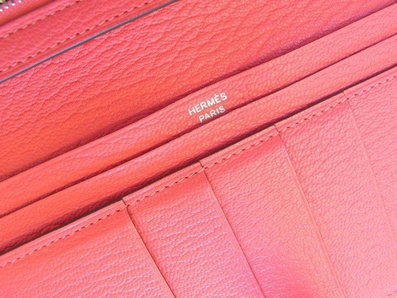 Hermes Bearn Card Holder in Rose Azalee