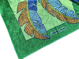 Hermes Vert/Vert "Palme" Tapis de Plage Terry Beach Towel XXL 145 x 190 cm