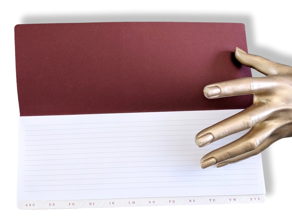 Hermes Paper Red Horizontal Repertoire Téléphonique - Phone Book with Gold Edge, New! - poupishop