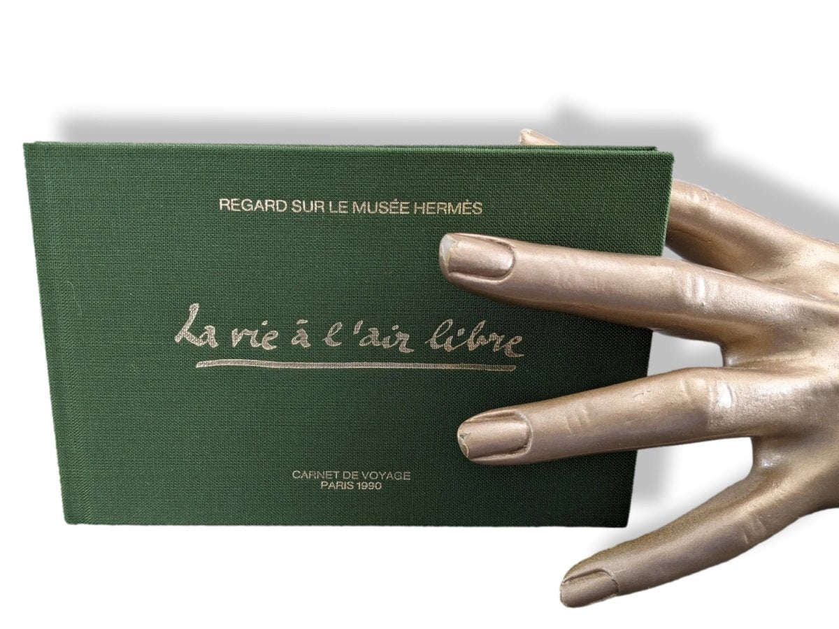 Hermes Papier 1990cm Green La Vie à l'air libre Travel Notebook Carnet de Voyage - poupishop