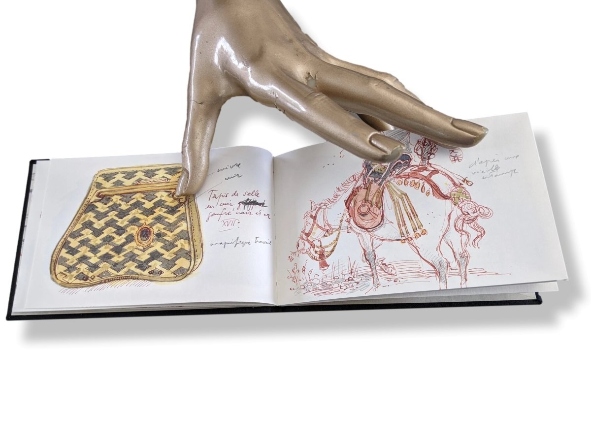Hermes Papier 1991 Black Musee Voyage en Extreme Orient Notebook Carnet de Voyage - poupishop