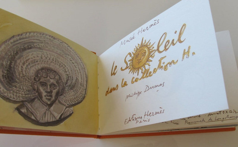 Hermes Papier 1994 Orange Le Soleil Travel Notebook - poupishop