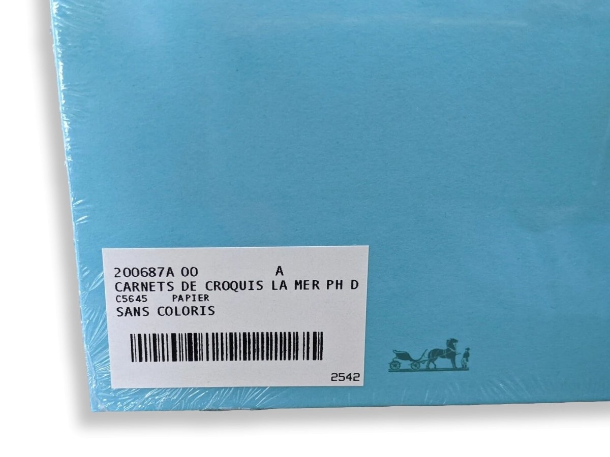 Hermes Papier Carnet de Croquis LA MER The Sea Sketchbook by Philippe Dumas, New and Sealed! - poupishop