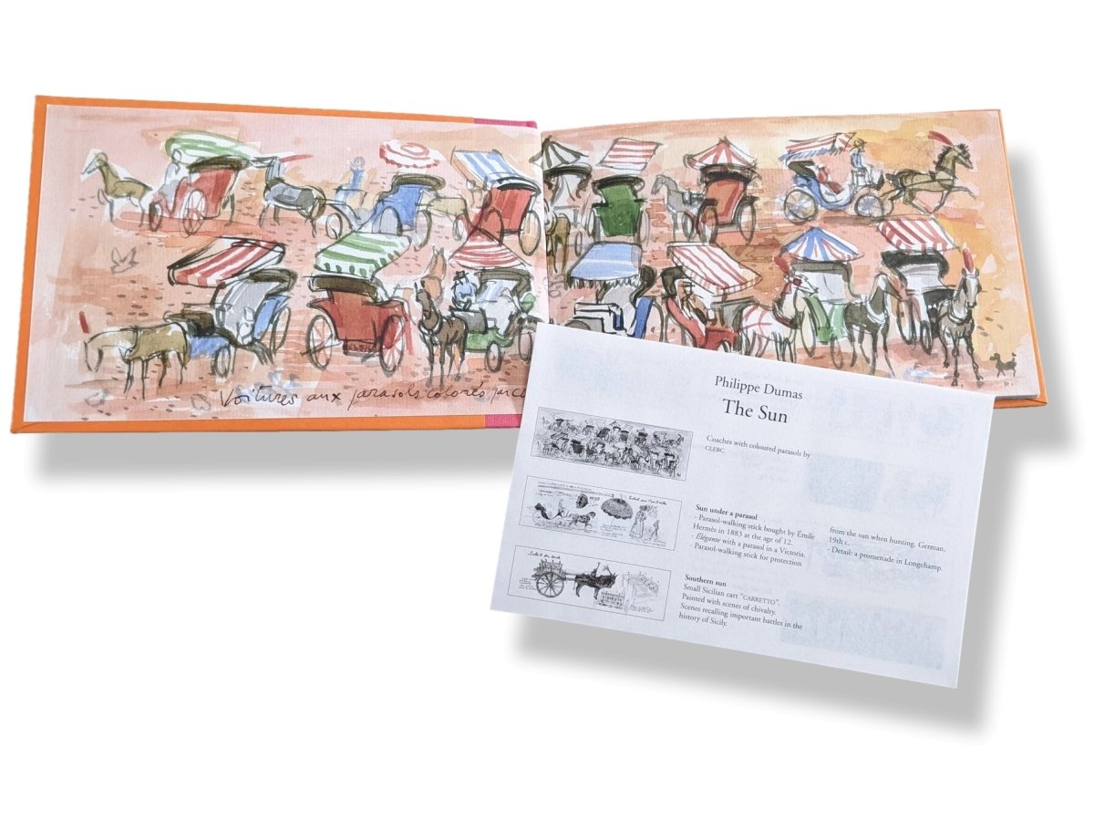 Hermes Papier Carnet de Croquis LE SOLEIL The Sun Sketchbook by Philippe Dumas, New and Sealed! - poupishop