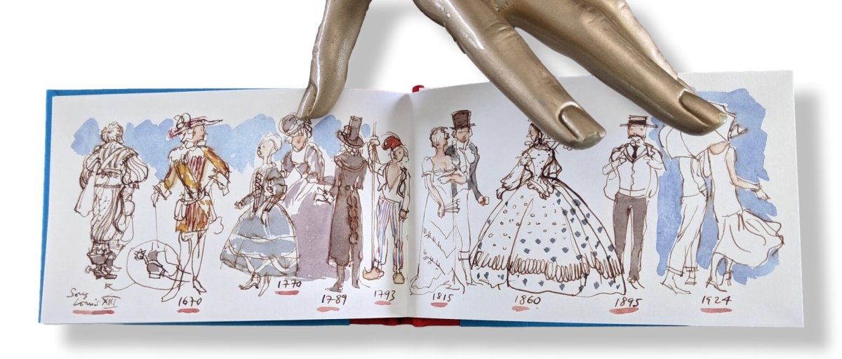 Hermes Papier Carnet de Croquis VIVRE LA FRANCE A french Life Sketchbook by Philippe Dumas, New and Sealed! - poupishop