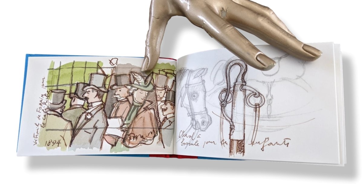 Hermes Papier Carnet de Croquis VIVRE LA FRANCE A french Life Sketchbook by Philippe Dumas, New and Sealed! - poupishop