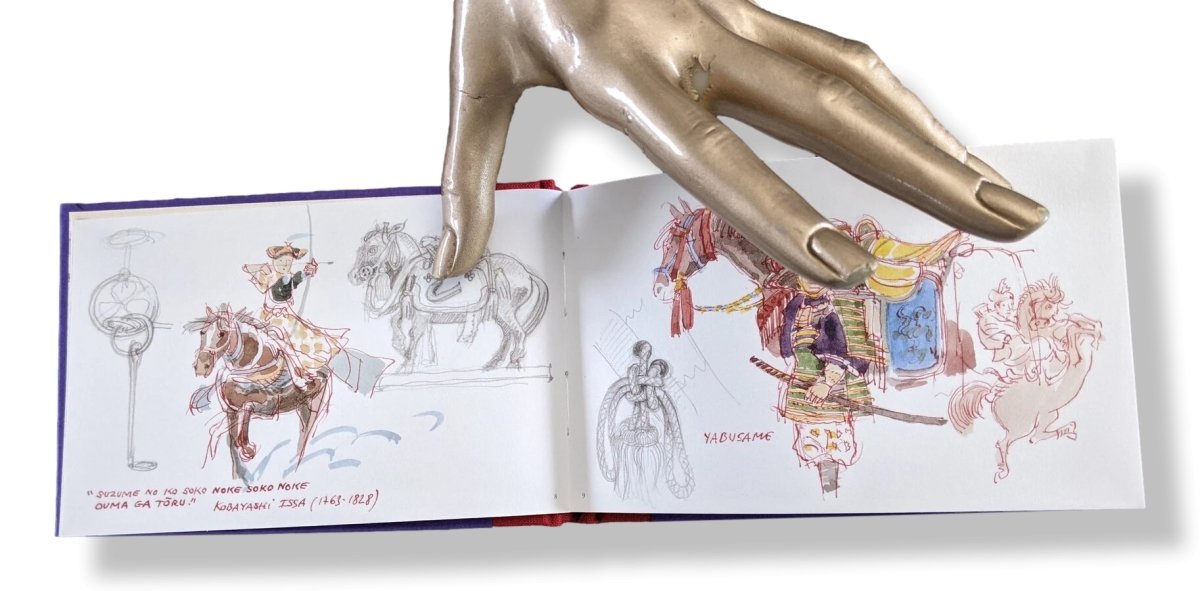 Hermes Papier Carnet de Croquis VOYAGE EN EXTREME ORIENT Journey to the Far East Sketchbook by Philippe Dumas, New and Sealed! - poupishop
