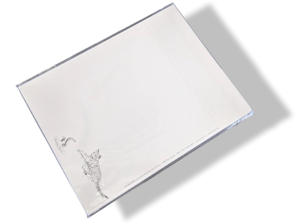 Hermes Papier PETITS FELINS from Robert Dallet Coloring Book, Sealed and New! - poupishop