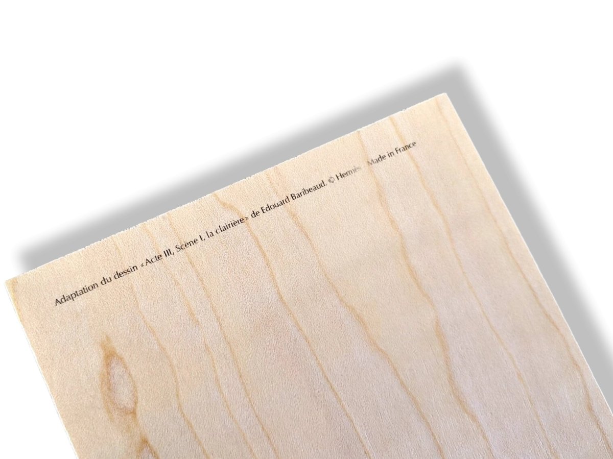 Hermes Papier Wood Greeting Card ACTE III SCENE I LA CLAIRIERE, Superb! - poupishop
