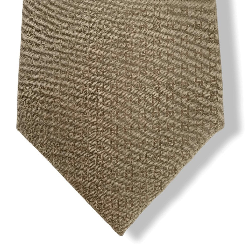 Hermes Pepper 8189 FACONNEE H Twill Silk Tie 9cm, NWT in Pochette! - poupishop
