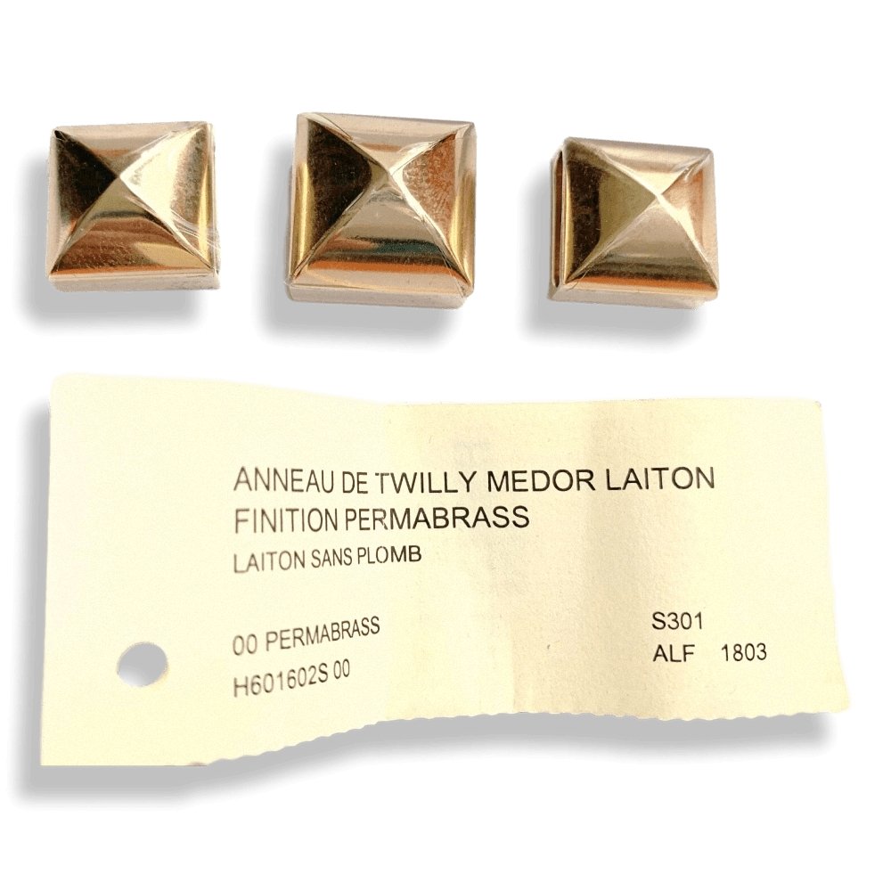 Hermes Permabrass ANNEAU DE TWILLY MEDOR LAITON Scarf Ring, BNWTIB with platsic protection!! - poupishop