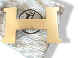 Hermes Permabrass CONSTANCE H Belt Buckle 38 mm, New with Pouch and white Box! - poupishop