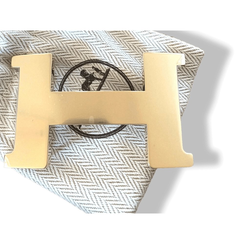 Hermes Permabrass CONSTANCE H Belt Buckle 38 mm, New with Pouch and white Box! - poupishop
