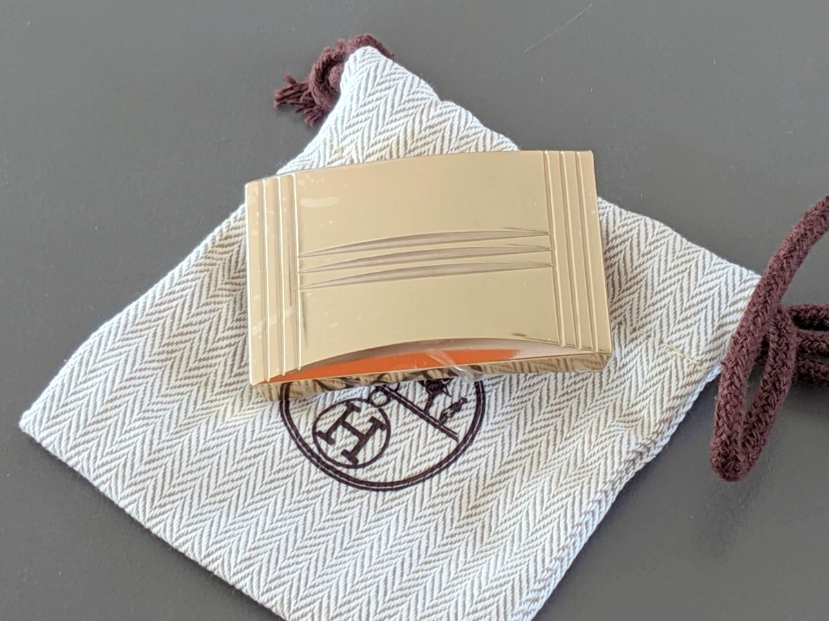 Hermes Permabrass DEPART Buckle H 32mm, New in Pochette and White Box! - poupishop
