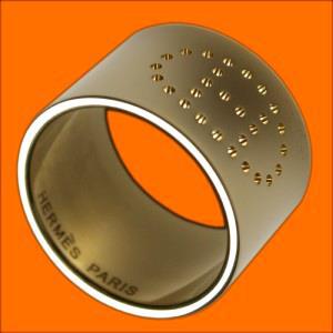 Hermes Permabrass Evelyne Scarf Ring with Tiny Flaw! - poupishop