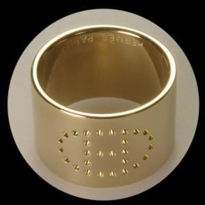 Hermes Permabrass Evelyne Scarf Ring with Tiny Flaw! - poupishop
