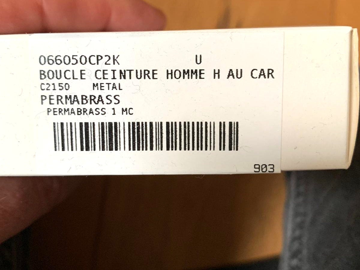 Hermes Permabrass H AU CARRE Belt Buckle, New with plastic protection in Pochette! - poupishop