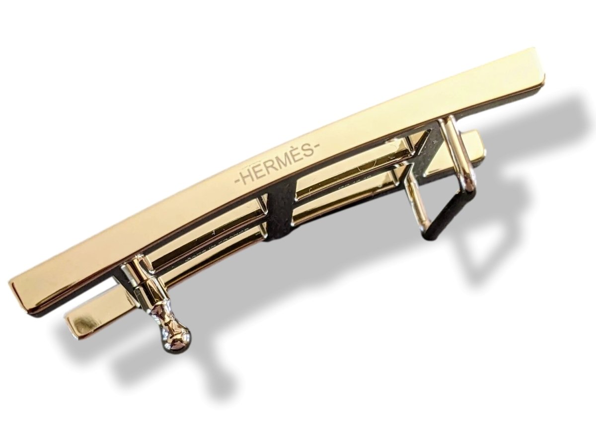Hermes Permabrass Mat and Brilliant INSIDE H Belt Buckle 32 mm, New in White Box! - poupishop