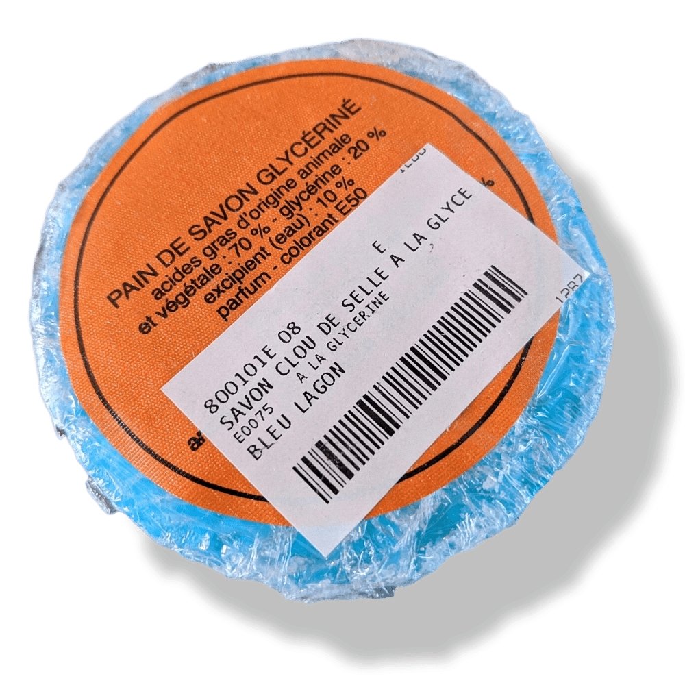 Hermes Pets Blue Lagon Rond Glycerin Soap CLOU DE SELLE for Saddle Leathers, New! - poupishop