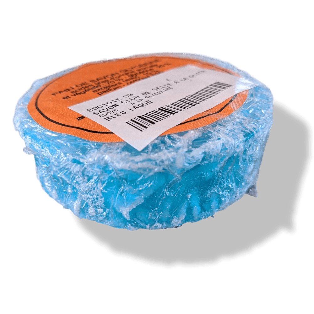 Hermes Pets Blue Lagon Rond Glycerin Soap CLOU DE SELLE for Saddle Leathers, New! - poupishop