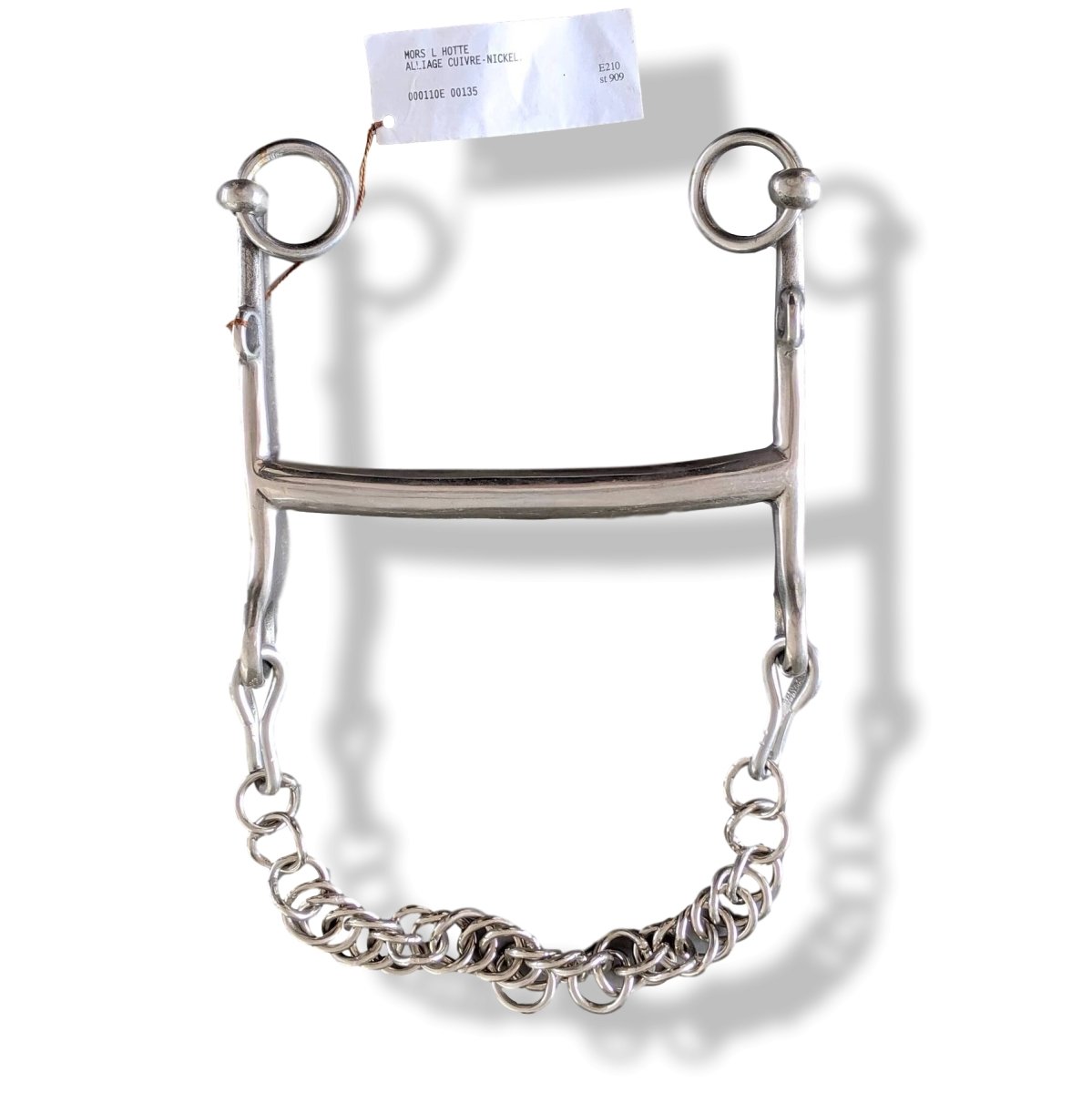 Hermes Pets Horse MORS DE BRIDE DROITE & GOURMETTE Bridle Bit with Chain 15 cm, NWT! - poupishop