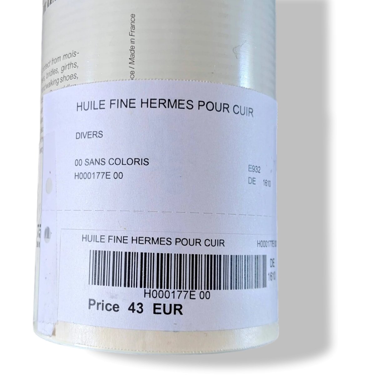 Hermes Pets Incolore/Colorless Saddle Oil - Huile pour Sellerie 375 ml, New! - poupishop