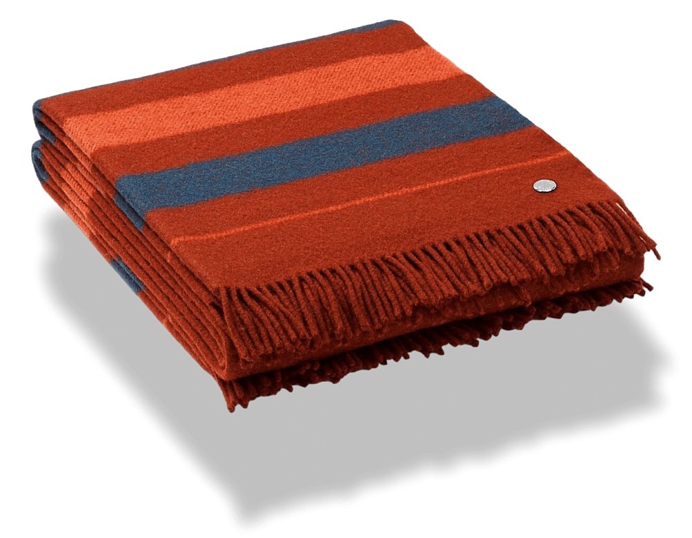 Hermes Pets Red H Horse Fringed Wool Saddle Blanket Plaid ROCABAR 150 x 200, BNEW! - poupishop