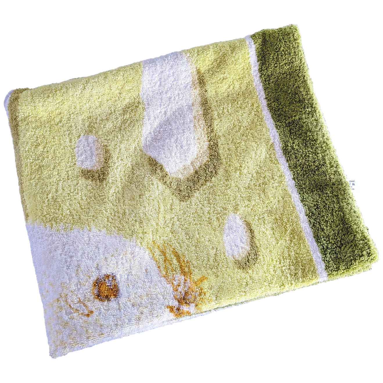 Produits Hermes Anis/White/Orange " Phoque" Otarie Terry Beach Towel 150 x 90 cm