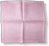 Hermes Pink Grey TAMPONS EQUESTRES Gavroche Pocket Carre Scarf 45 CM, BNWT! - poupishop