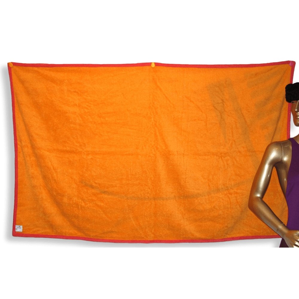 Hermes Pink Orange REPOS SUR L'EAU Boat Print Tapis de Plage Terry Beach Towel 150 x 90cm cm, NWT! - poupishop