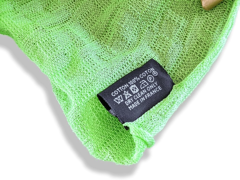 Hermes Pistachio Green Large Long Etole 100% Maille of Cotton 80 x 240cm, BNEW! - poupishop