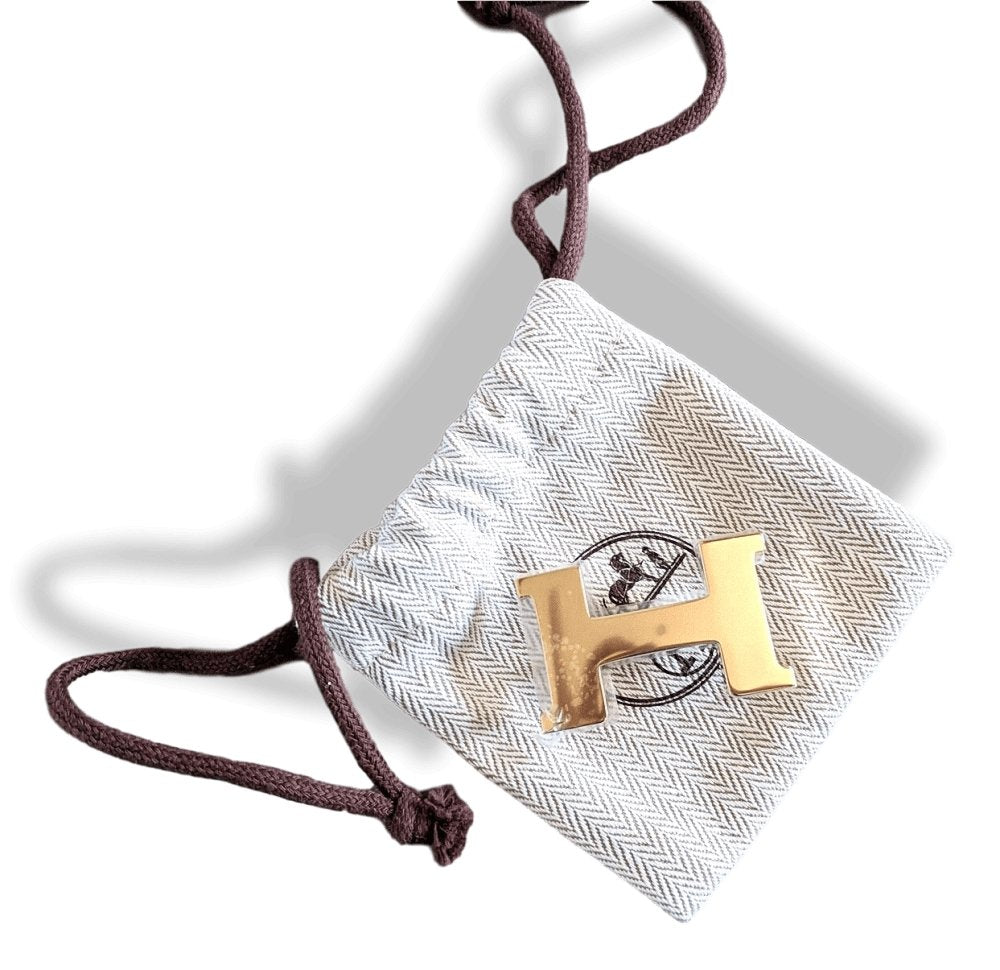 Hermes Plated Gold MINI CONSTANCE Buckle 24 mm, New with Pochette and White Box!!