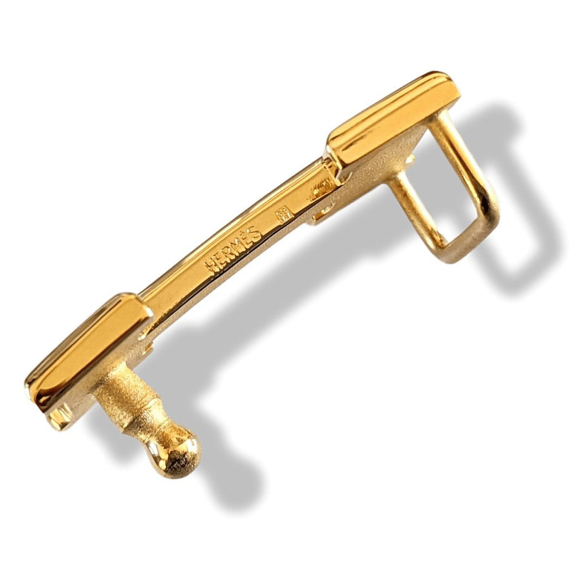 Hermes Plated Gold TINY BELT BUCKLE H 18 mm, Rare! - poupishop