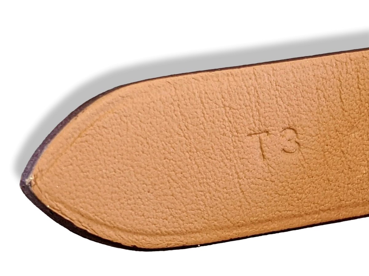 Hermes Plated Gold/Orange Calfskin CALECHE DOUBLE TOUR Bracelet Sz T3, BNIB! - poupishop