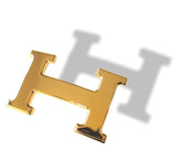 Hermes Plated Yellow Shiny Gold Buckle H 32mm, New! - poupishop
