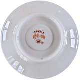 Produits Hermes Orange Porcelain of Limoges "Africa" Coffee Saucer 10 cl / 3.5 fl. oz