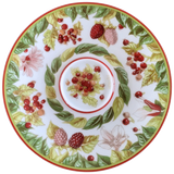 Hermes Porcelain of Limoges "Les Jardins de Pythagore" Coffee Saucer 10 cl / 3.5 fl. oz