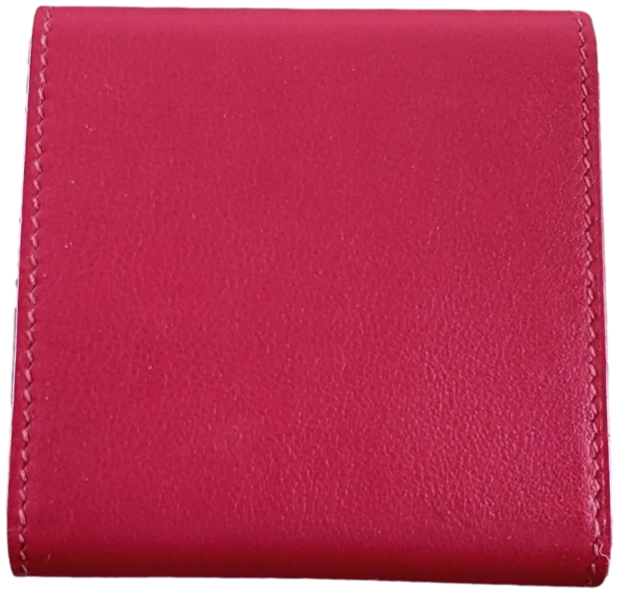 Hermes Rouge Veau/Palladium Etui " Post It Note Case"