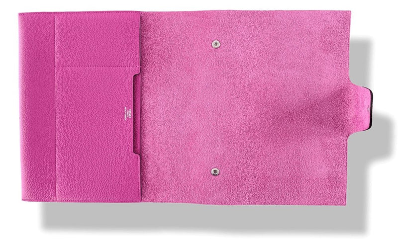Hermes Pourpre Pink Togo Calfskin ULYSSE NEO MM NoteBook Cover, BNWTIB! - poupishop