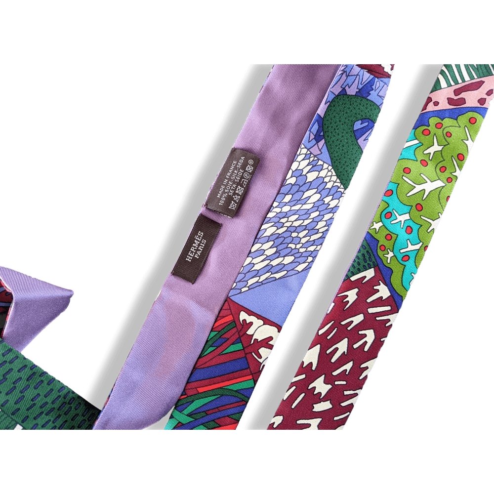 Hermes Purple Green Burgundy A TRAVERS CHAMPS by Marie Bonnin Twillon, BNIB! - poupishop