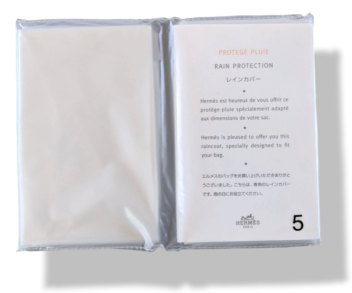 Hermes Raincoat Rain Coat Protector #5 for Birkin 35, Birkin 40 and Sac Haut 32 Bags, New! - poupishop