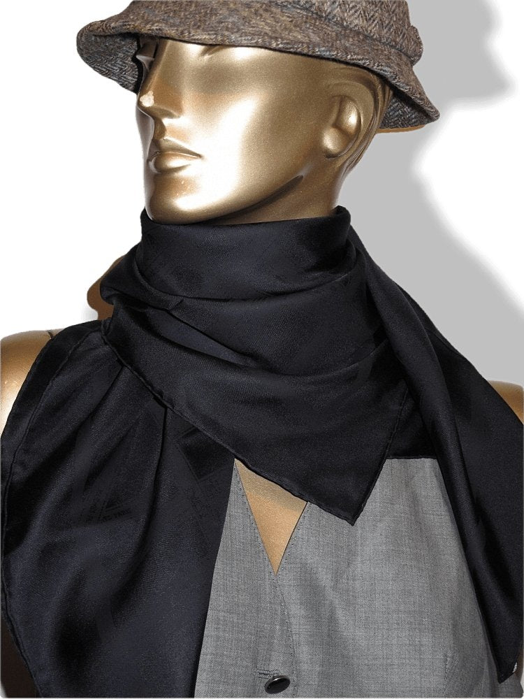Hermes Rare issue So Black Bolduc Twill 90cm, NIB! - poupishop