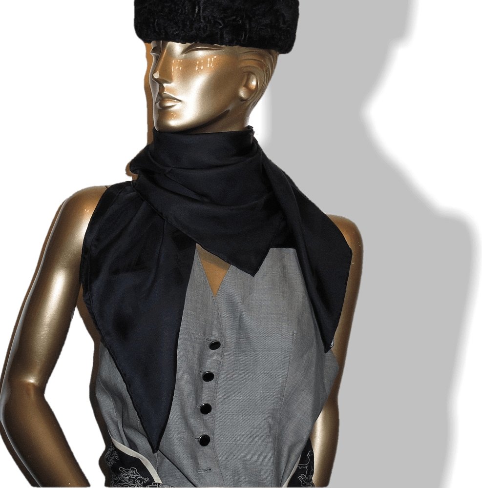 Hermes Rare issue So Black Bolduc Twill 90cm, NIB! - poupishop